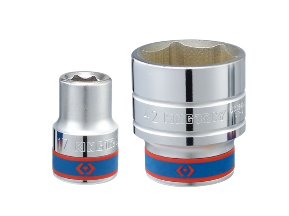 Khẩu tuýp 3/4" Kingtony 633552M - 52mm, 6 cạnh, Trắng, Dài 73mm