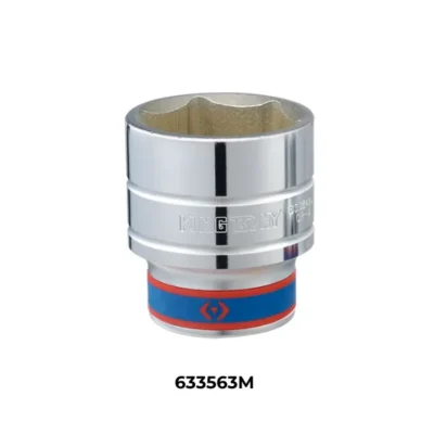 Hình ảnh sản phẩm Khẩu tuýp 3/4" Kingtony 633563M - 63mm, 6 cạnh, Trắng, Dài 81mm