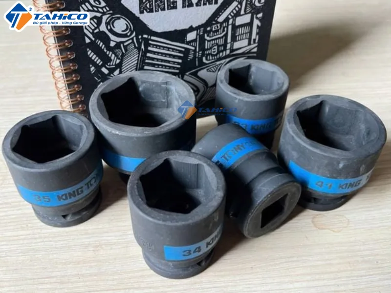 Hình ảnh sản phẩm Khẩu tuýp 3/4 inch Kingtony 6 cạnh, Đen, Dài 68mm | 52mm 54mm