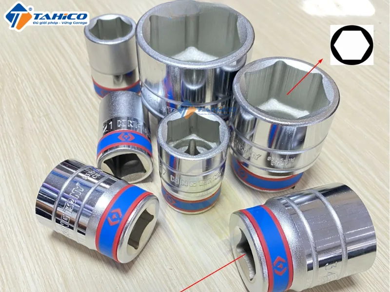 Hình ảnh sản phẩm Khẩu tuýp 3/4 inch Kingtony 6 cạnh, Trắng, Dài 52mm
