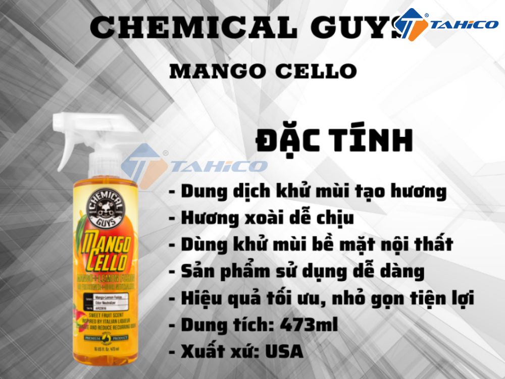 Đặc điểm Chemical Guys Manglo Cello