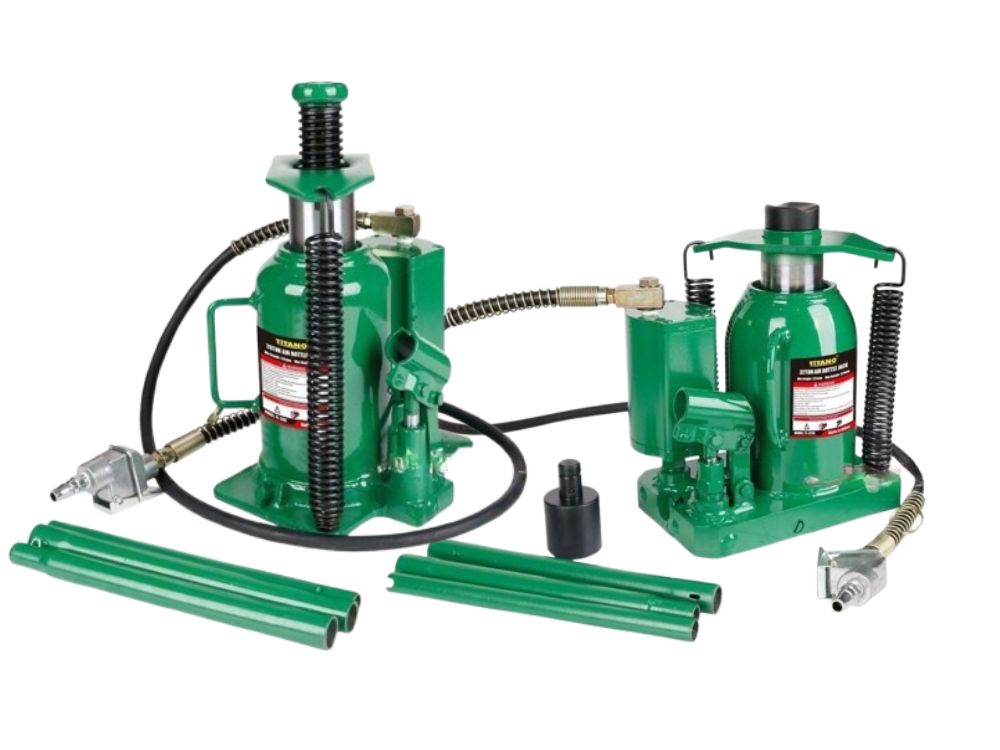 Đặc điểm kích đội dùng hơi Titano AL 20 tấn và 32 tấn | Có ren/ cục nâng