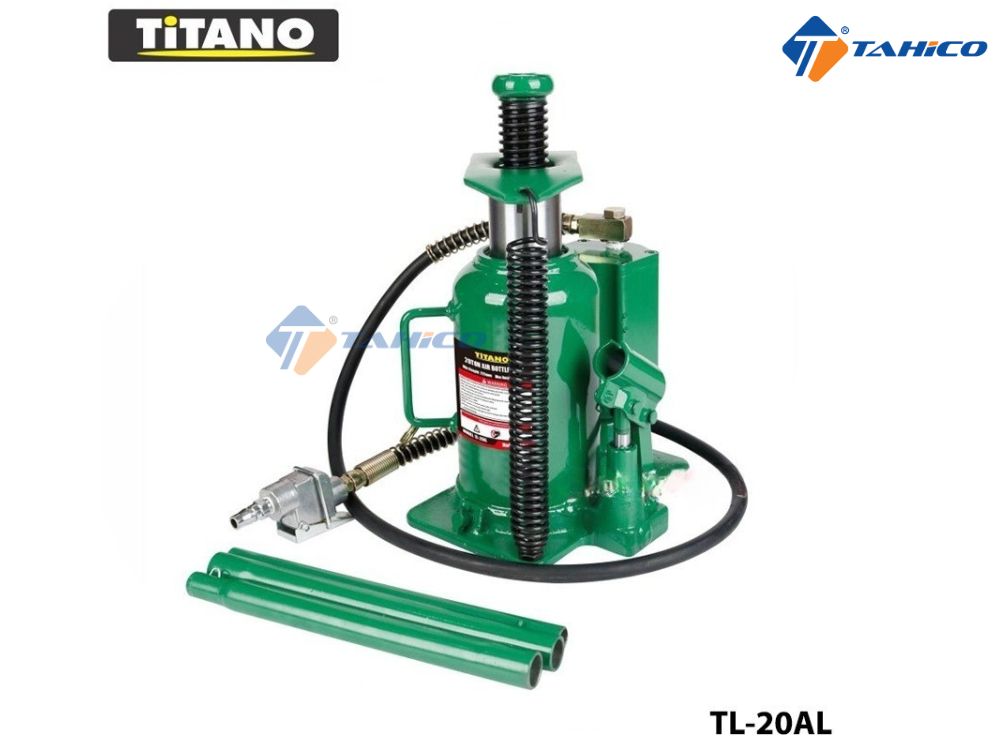 Kích đội hơi Titano AL 20 tấn và 32 tấn có ren nâng