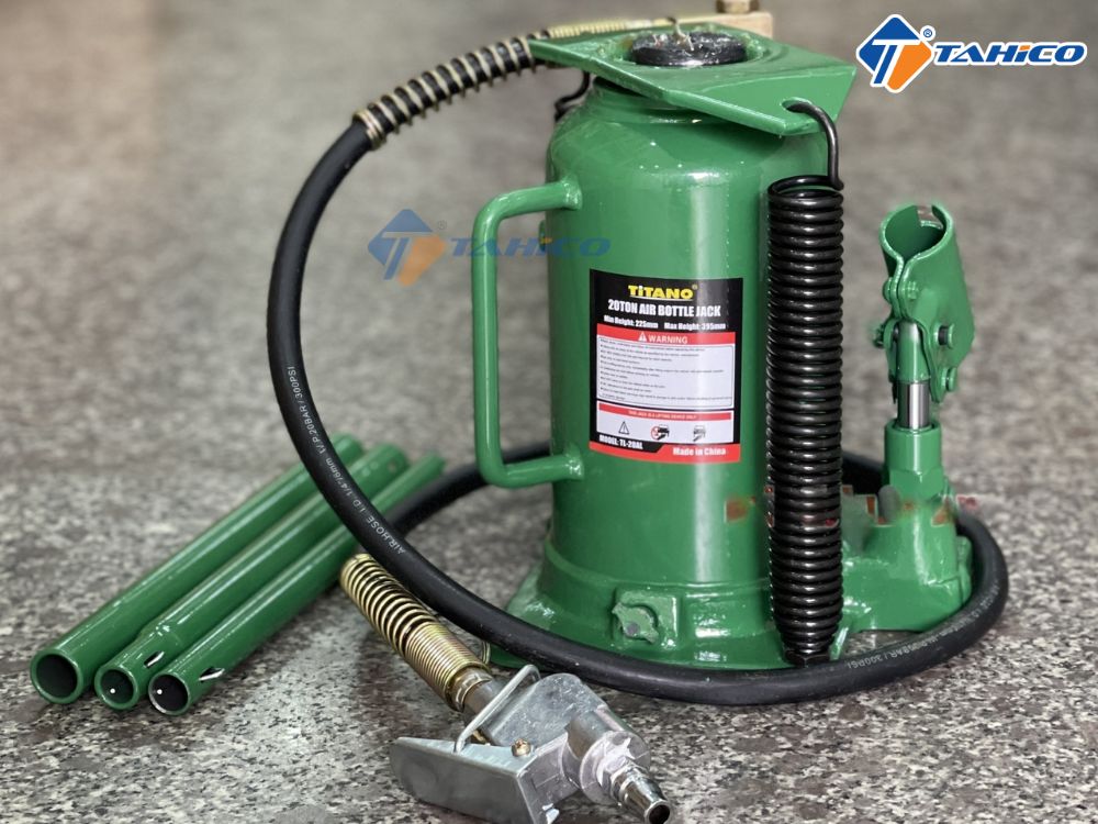 Kích đội hơi Titano AL 20 tấn và 32 tấn có ren nâng