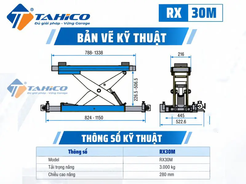 Kích phụ cơ Hauvrex RX30M.