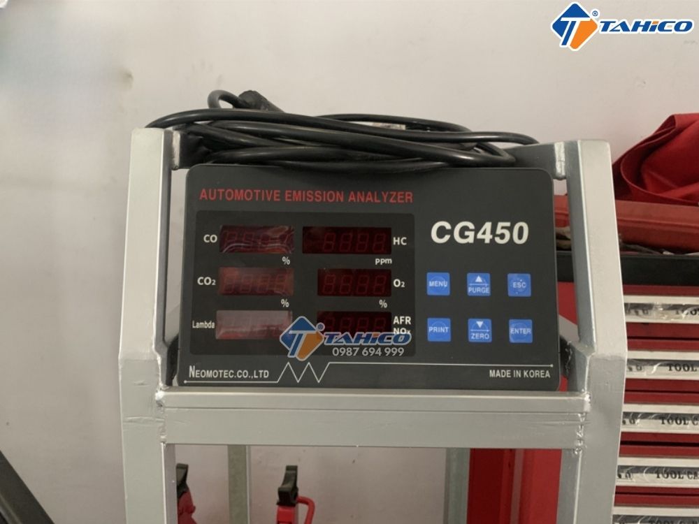 Kiểm tra khí xả động cơ xăng Neomotec CG450 (4 khí)