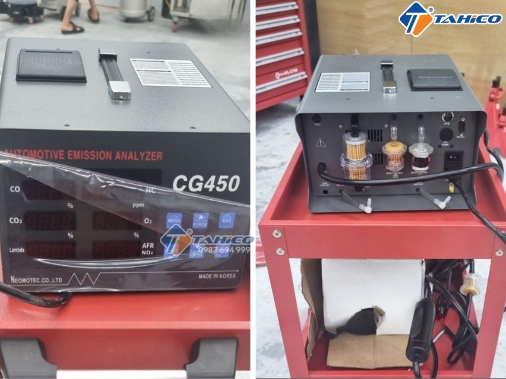 Kiểm tra khí xả động cơ xăng Neomotec CG450 (4 khí)