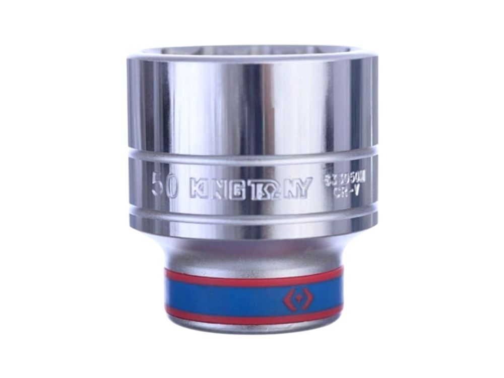 Khẩu tuýp 3/4" Kingtony 633050M - 50mm, 12 cạnh, Trắng, Dài 72mm