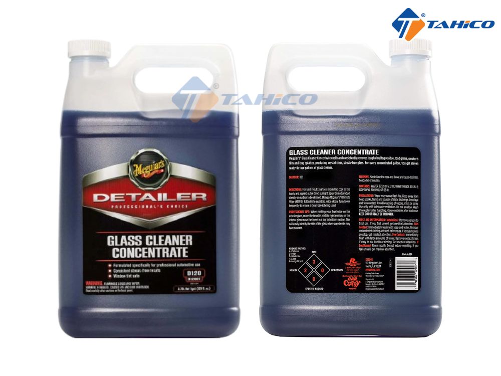 Nước lau kính Meguiars Glass Cleaner Concentrate D12001 3.79L