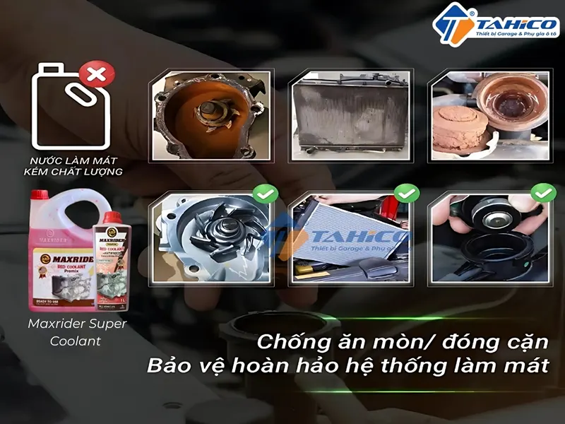 Nước làm mát động cơ Maxrider Super Coolant | Màu đỏ