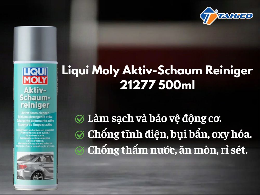 Tẩy rửa đa năng Liqui Moly Aktiv-Schaum Reiniger 21277 500ml | Dạng bọt
