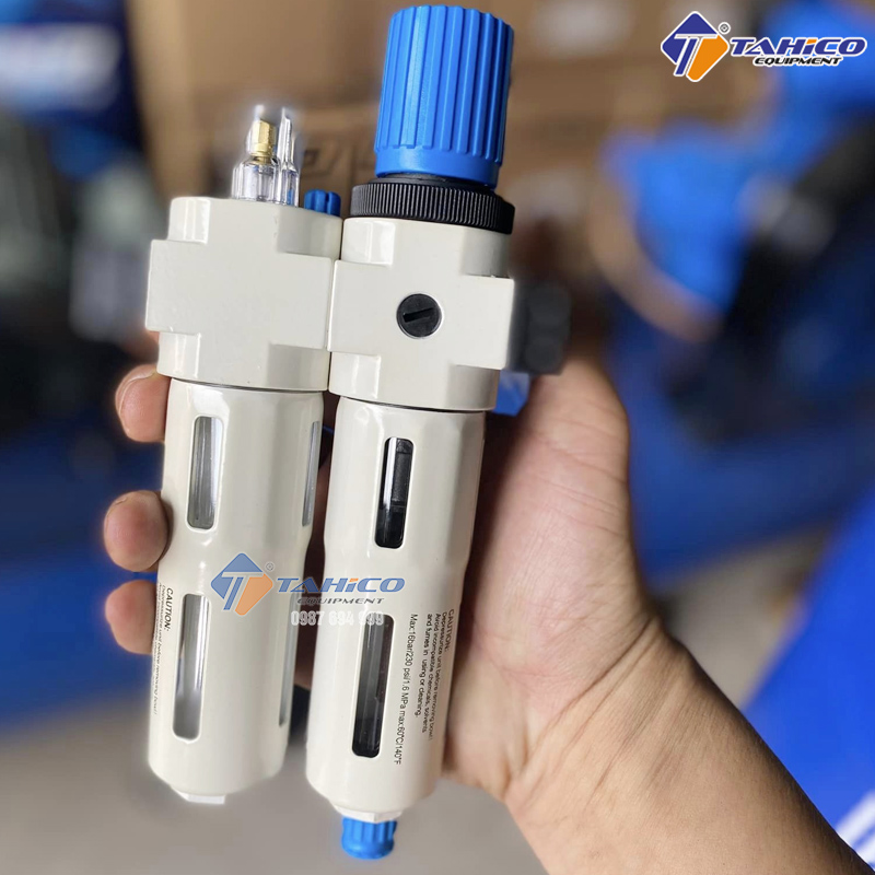 Lọc tách nước hệ thống khí nén cho cầu nâng 1 trụ
