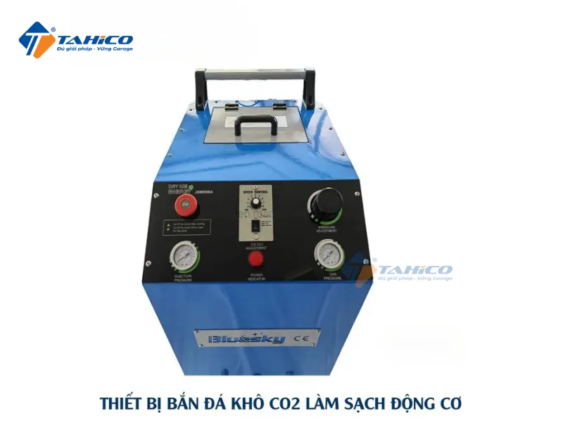 Máy bắn đá khô CO2 Wisconsin W9000 | Vệ sinh xe ô tô