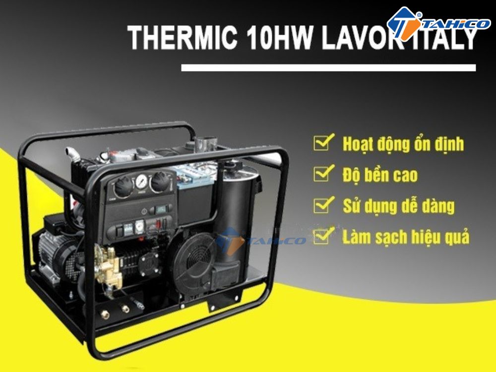 Đặc điểm máy bơm áp lực cao Thermic 10HW Lavor 10hp Italy