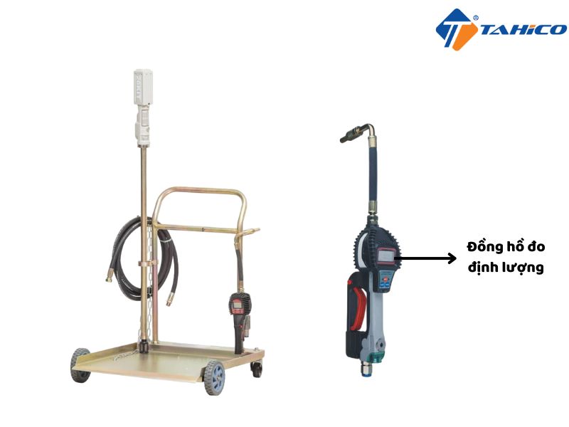 Súng bơm kết hợp đồng hồ định lượng tự động ngắt