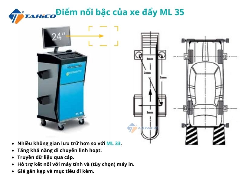 Máy cân chỉnh góc đặt bánh xe 3D Beissbarth ML33/ ML35