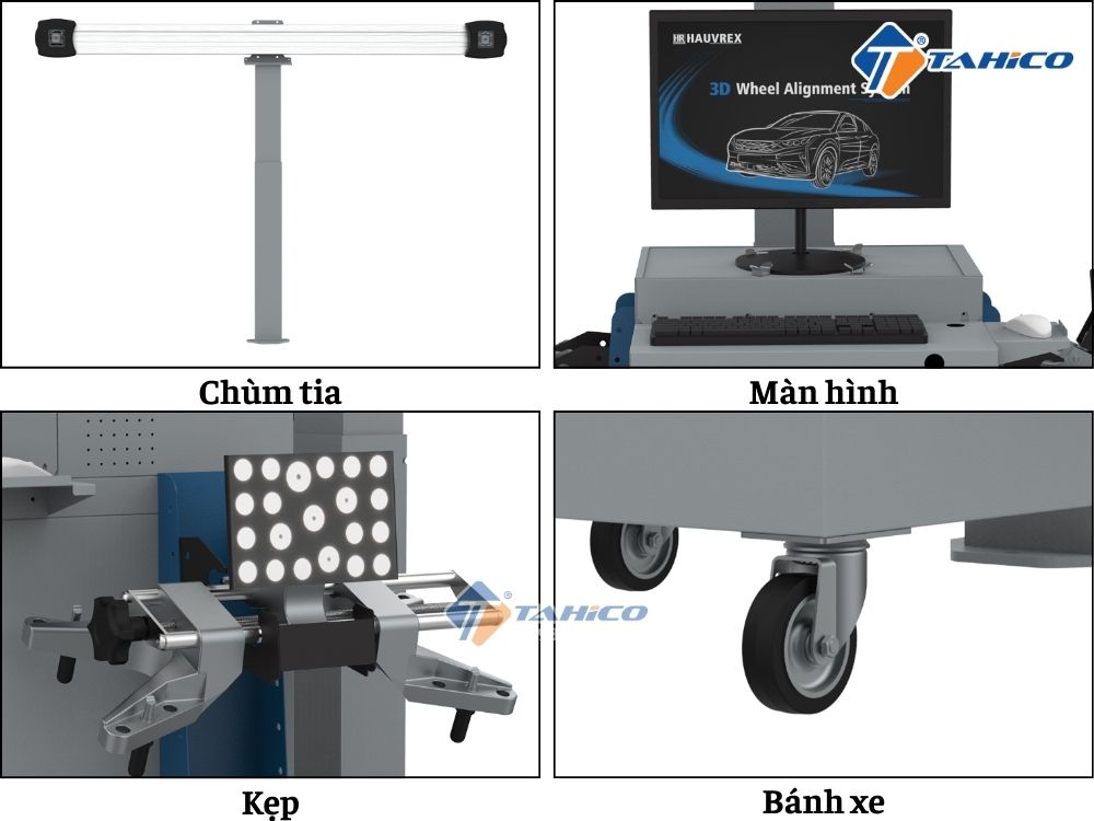Máy cân chỉnh góc lái công nghệ 3D Hauvrex JWA727