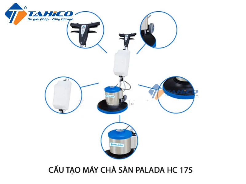 Hình ảnh sản phẩm Máy chà sàn đơn Palada KF88, HC175 1500W 13L