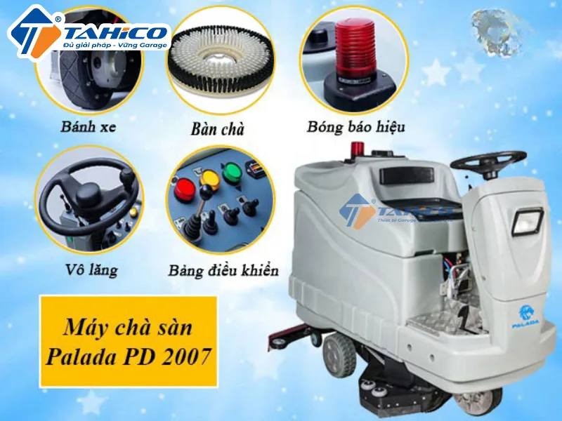 Máy chà sàn ngồi lái Palada PD2007
