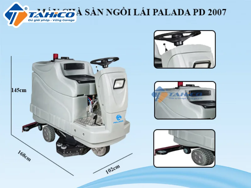 Máy chà sàn ngồi lái Palada PD2007
