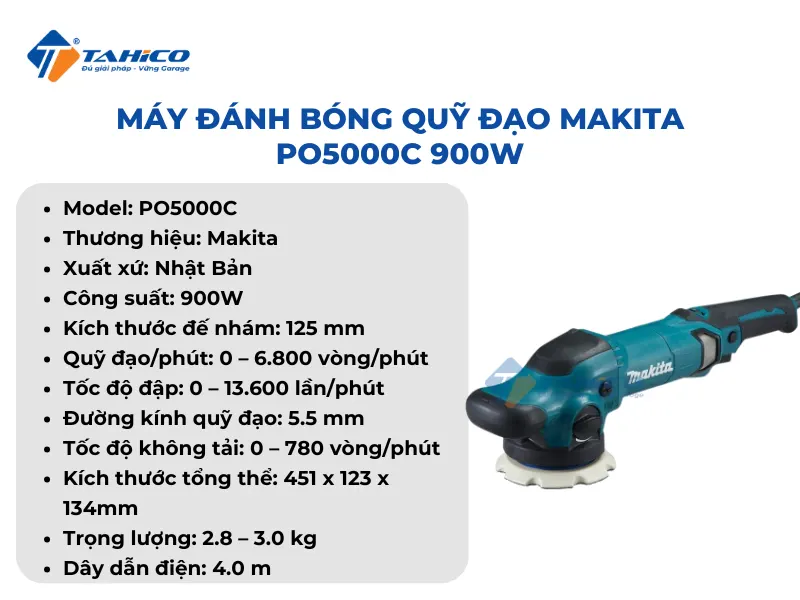 Đặc điểm tính năng Makita PO5000C