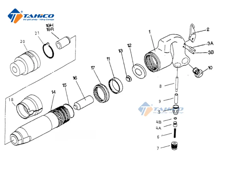 Máy đục bê tông Toku THA-2S Nhật Bản | Hơi khí nén