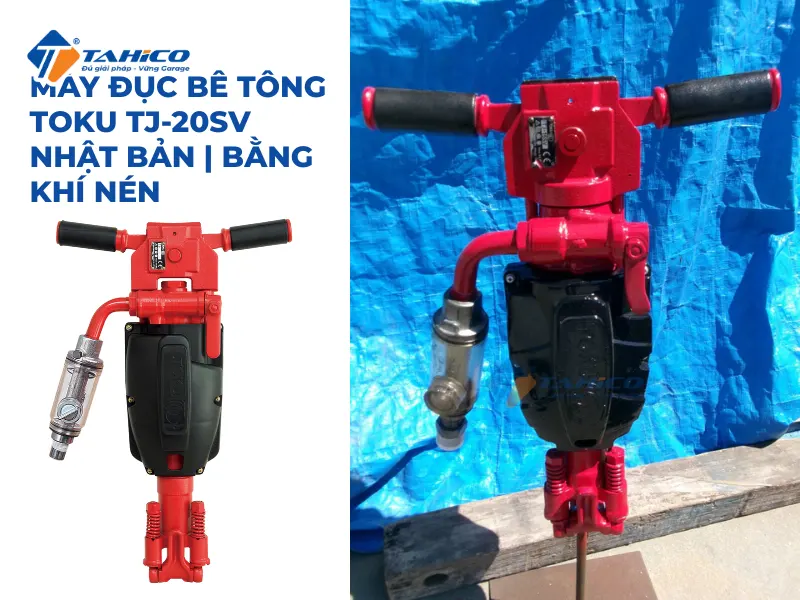 Máy đục bê tông Toku TJ-20SV Nhật Bản | Bằng khí nén