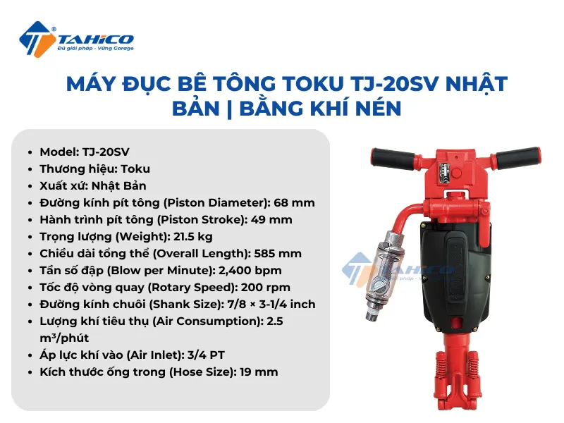 Đặc điểm tính năng Toku TJ-20SV