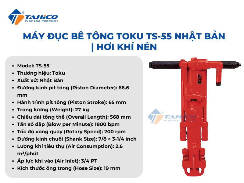 Đặc điểm tính năng Toku TS-55