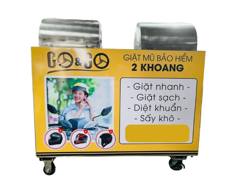 máy giặt nón bảo hiểm