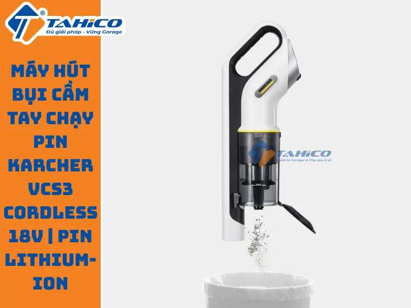 Hình ảnh sản phẩm Máy hút bụi cầm tay chạy pin Karcher VCS3 Cordless 18V | Pin Lithium-ion