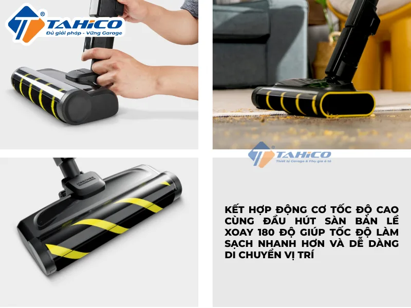 Hình ảnh sản phẩm Máy hút bụi cầm tay Karcher VC 4S 18V | Pin Lithium-ion