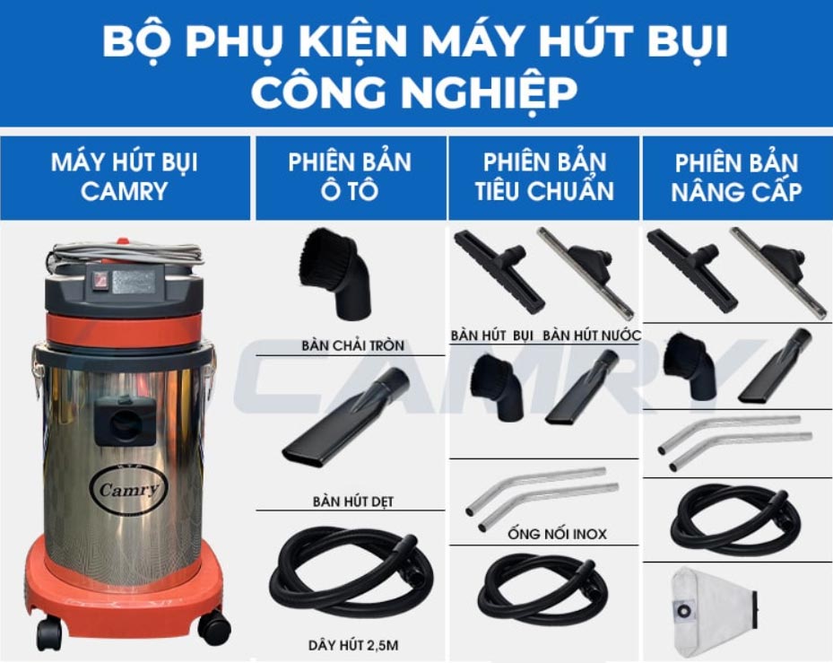 Máy hút bụi công nghiệp Camry BF - 570 15 lít