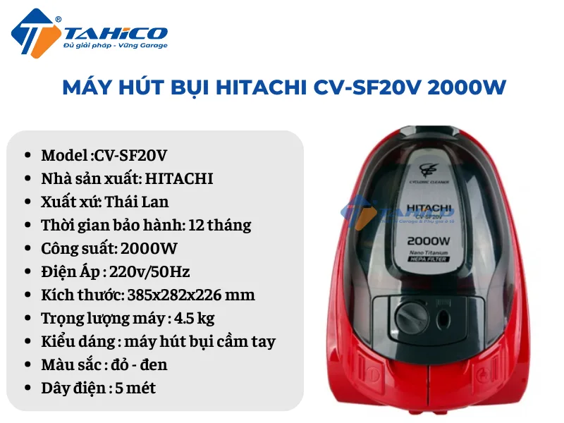 Đặc điểm tính năng Hitachi CV-SF20V