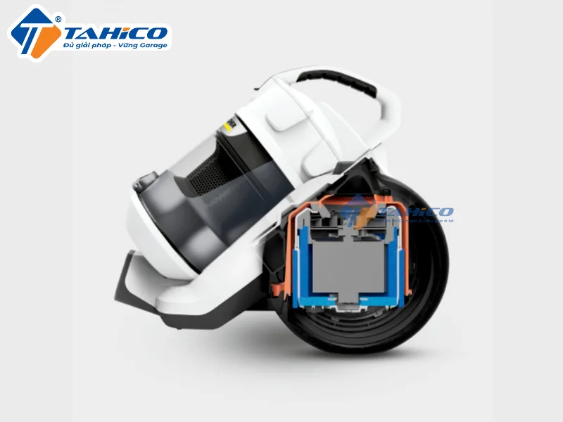 Hình ảnh sản phẩm Máy hút bụi không túi Karcher VC 3 Plus 1100W 0.9L | Trắng và Vàng