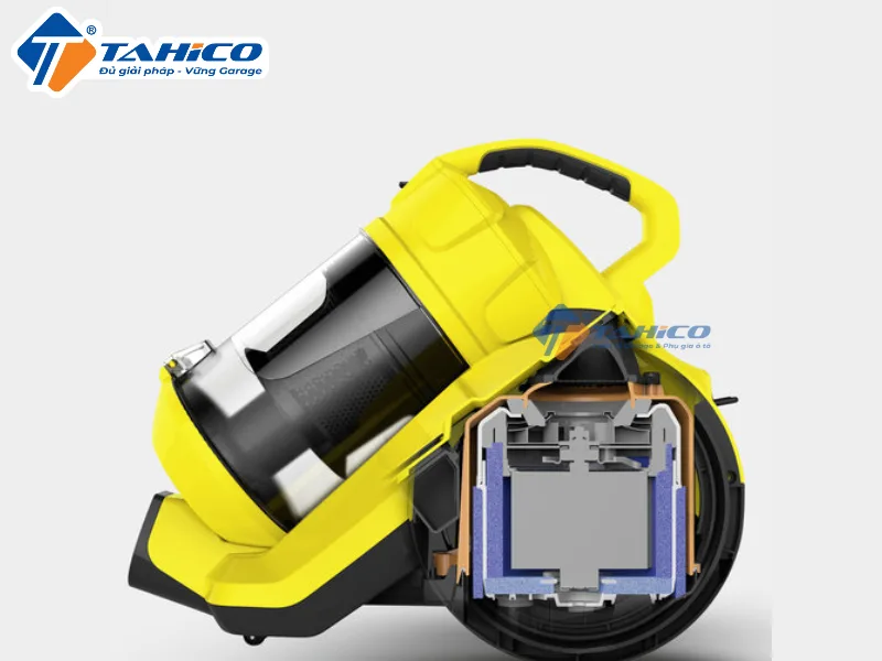 Hình ảnh sản phẩm Máy hút bụi không túi Karcher VC 3 Plus 1100W 0.9L | Trắng và Vàng