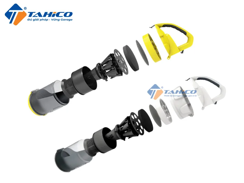 Hình ảnh sản phẩm Máy hút bụi không túi Karcher VC 3 Plus 1100W 0.9L | Trắng và Vàng