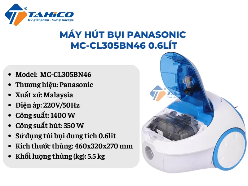 Đặc điểm tính năng Panasonic MC-CL305BN46