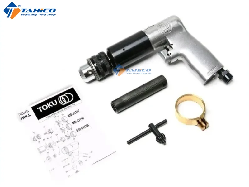 Hình ảnh sản phẩm Máy khoan hơi cầm tay Toku MD-3413B dùng hơi khí nén 1/2″