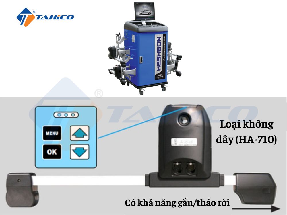Máy kiểm tra góc lái bánh xe Heshbon HA-710
