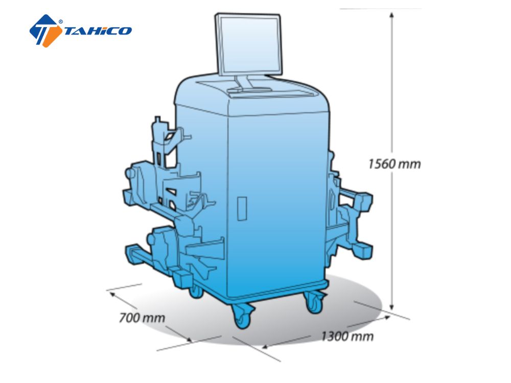 Máy kiểm tra góc lái bánh xe Heshbon HA-710