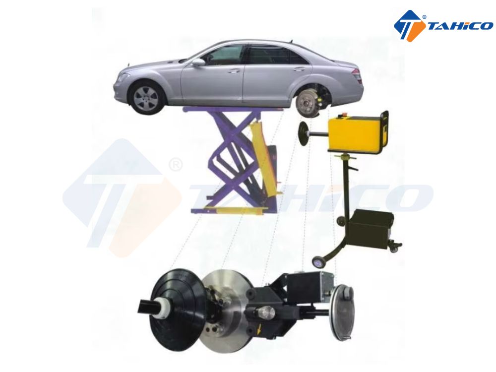 Máy láng đĩa phanh trực tiếp trên ô tô AM-983