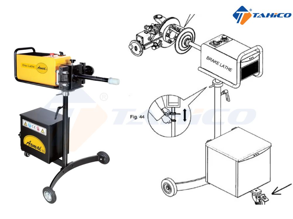 Máy láng đĩa phanh trực tiếp trên ô tô AM-983