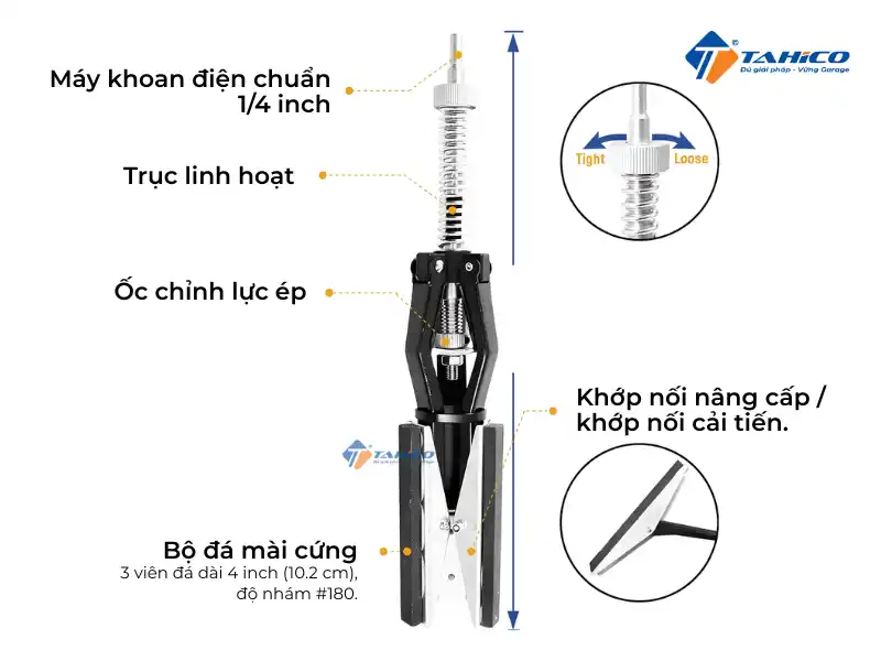 Máy mài xylanh động cơ 3 chân Toptul JDBE0718