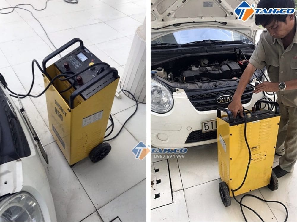 Máy nạp ắc quy và hỗ trợ khởi động Solary 850