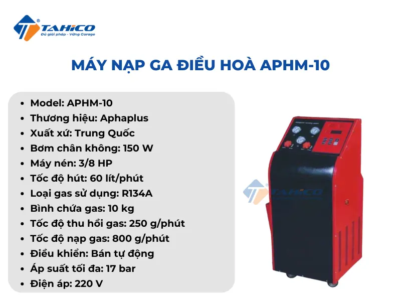 Máy nạp ga điều hoà APHM-10