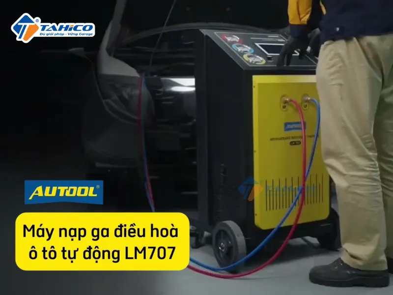 Máy nạp ga điều hòa ô tô Autool LM707 | Tự động