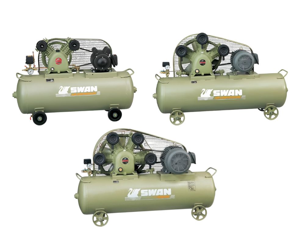Máy nén khí 1 cấp Swan 3-20hp 8bar 380V