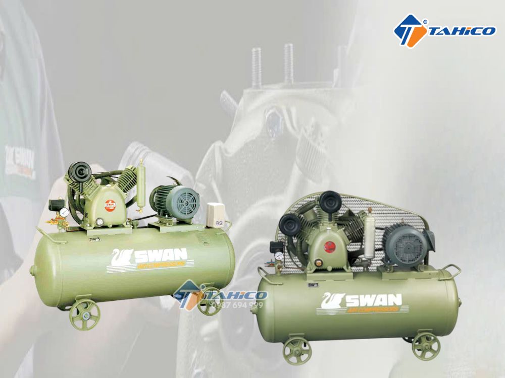 Máy nén khí 2 cấp Swan 3-10hp 16bar 380V