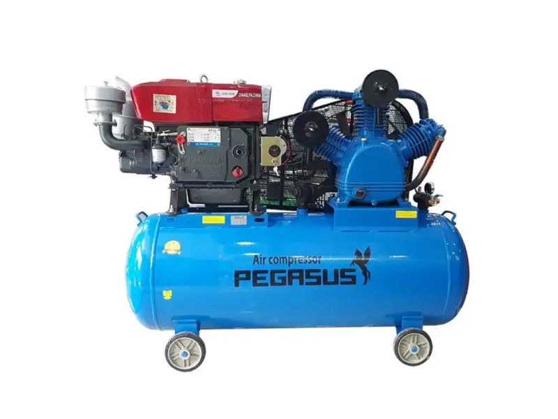 Máy nén khí chạy bằng dầu Diesel 10HP 330 lít 1 cấp